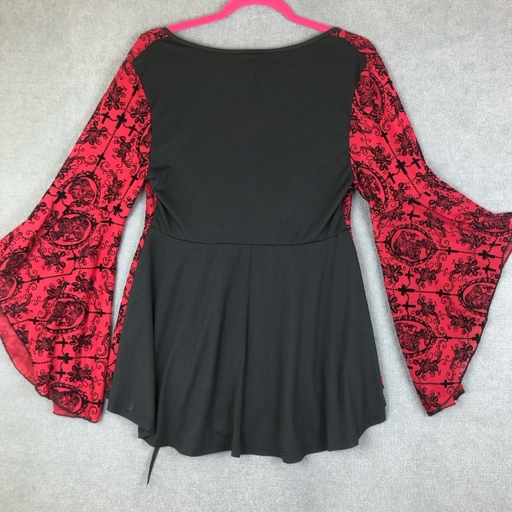 Rosegal long bell sleeve whimsigoth witchy top size M - Picture 2 of 10